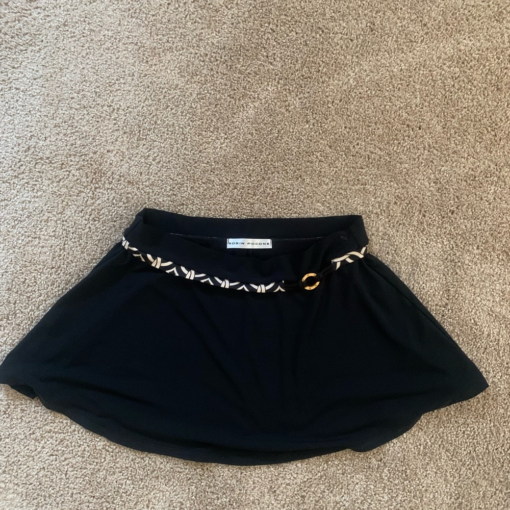 Robbin Piccone Black Mini Skirt Swimwear